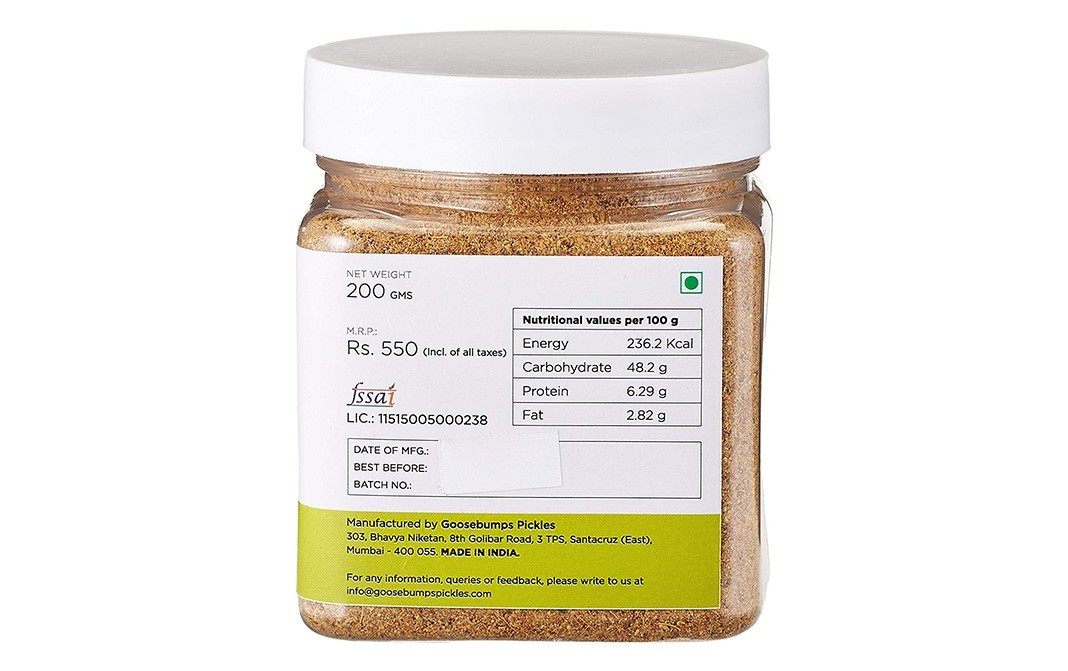 Goosebumps Tea Masala (Flavouring)    Glass Jar  200 grams